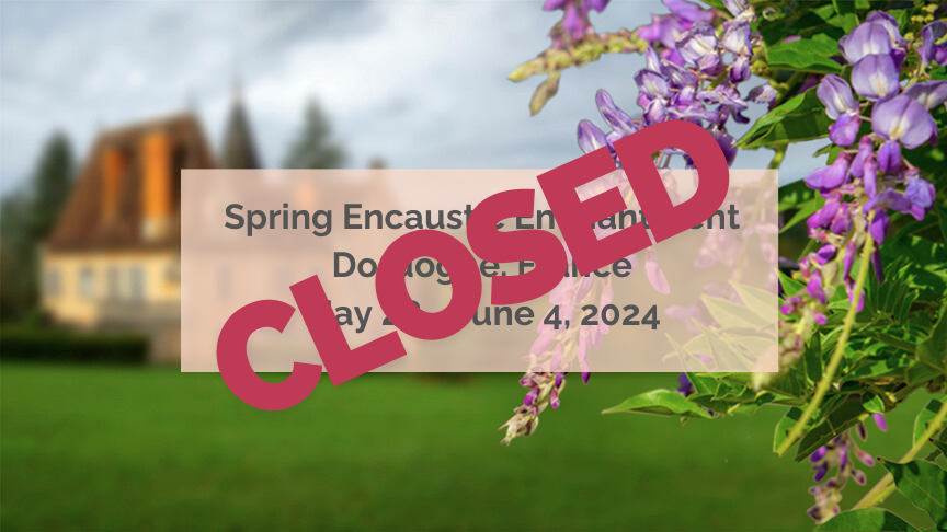 Spring Encaustic Enchantment BannerCLOSED